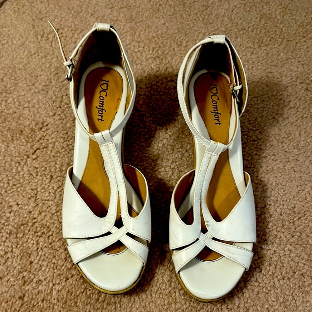 White Heeled Sandals